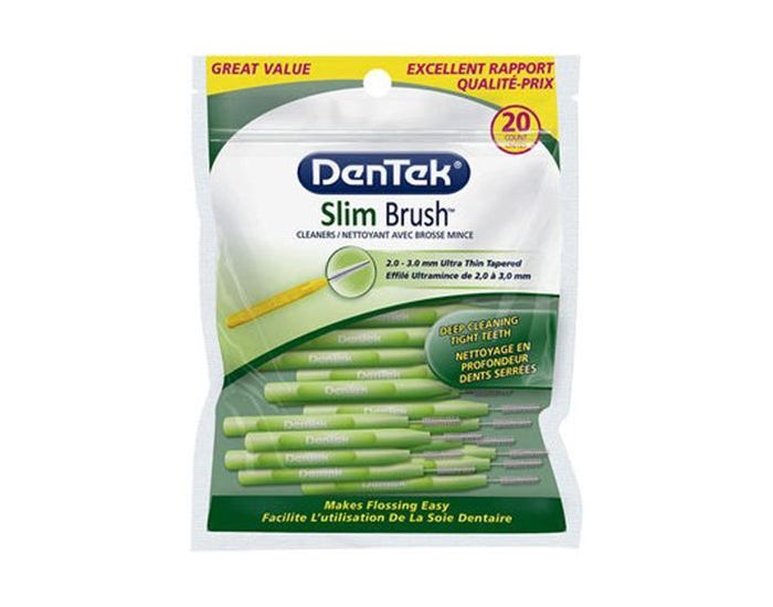 Dentek Slim Brush Interdental Cleaners, 32pcs, Ultra Thin 2.00-3.00 mm